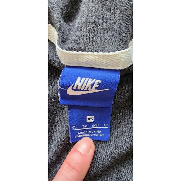 Nike Full Zipper Front Grey Hooded Sweatshirt Size XS - Picture 5 of 10